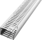 Licatec 7381-1 Halogen-Free kabelių kanalas 40 x 80 mm, pilkas, 2 m, PC/ABS, UL94 V0, su dangteliu