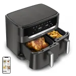 Tefal Easy Fry Dual XXL EY942HE0 kar&scaron;to oro gruzdintuvė, dviguba 11 l, 2020 W, pilka