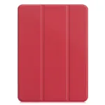 iLike Galaxy Tab A9 / A11 8,7 colio X110 Tri-Fold ekologi&scaron;kos odos stovas dėklas koralų rožinės spalvos