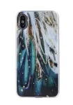 iLike Samsung Gold Glam Feathers dėklas, skirtas Galaxy A13 5G / A04S