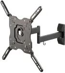 Vivanco Full Motion TV laikiklis sienai 32-55 colių ekranams iki 35 kg, VESA 400x400, pakreipiamas ir pasukamas, juodas