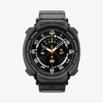 Spigen Rugged Armor PRO Samsung Galaxy Watch Ultra 2 2026 (47 mm) korpusas su dirželiu, matinė juoda