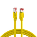 EFB Elektronik Cat.6A S/FTP LSZH RJ45 jungiamasis kabelis, 50 m, geltonas