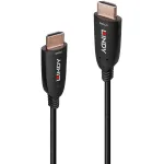 Lindy 38511 HDMI 2.1 8K60 hibridinis optinio pluo&scaron;to kabelis, 15 m, AOC, HDMI&ndash;HDMI (ki&scaron;tukas&ndash;ki&scaron;tukas), 4K120, juodas