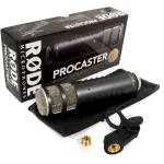 Studijinis dinaminis mikrofonas R&Oslash;DE Procaster &ndash; laidinis, mini XLR (3 kontaktų), 75&ndash;18 000 Hz, 32 &Omega;, -56 dB, juodas, 695 g