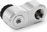 Alphacool Apex Grip Offset Adapter 27mm Dual 90&deg; Male to Female G1/4 Rotatable Chrome (14894)