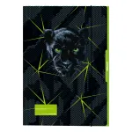Pelikan Panther pie&scaron;imo aplankas DIN A3, tvirtas kartonas, UV blizgus, juodas su panteros grafika, 1 vnt. 300004010