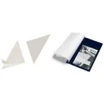 DURABLE CORNERFIX&reg; lipniosios trikampės ki&scaron;enės, 175 mm, permatomos, 100 vnt. (828319)