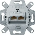 Hager WDF410866 UAE lizdas 8/8 polių ekranuotas Cat.6A RJ45 duomenų i&scaron;vadas