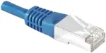 EXERTIS CONNECT Cat.6A S/FTP komutacinis tinklo kabelis, 5 m, mėlynas, su plonu apsauginiu lankstu 858320