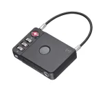 TROIKA TSA kombinacinis lagamino užraktas TRACK & FIND LOCK (LOK26/BK) - juodas