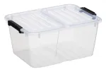 plast team HOME BOX FLEX 15L daiktų dėžė su sulankstomu dangčiu, perdirbtas PP, 1 vnt. 23010800