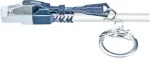 Wirewin Cat6a S/FTP tinklo kabelis, RJ45, 0,3 m, pilkas PKW-SL-SFTP-KAT6A 0.3 SW