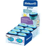 Pelikan griffix dvigubas pie&scaron;tukų drožtukas su talpykla, mėlynas, standartiniams ir storiems pie&scaron;tukams 300008247