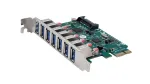 EXSYS USB 3.2 Gen 1 PCIe plėtimo plok&scaron;tė su 7 prievadais (VIA lustas) EX-11088-2
