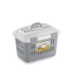 STEFANPLAST Midi Gulliver transportavimo narvas 45x33x33cm, baltas/pilkas
