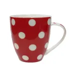 ASI COLLECTION Dots puodelis 513 ml raudonas su baltais ta&scaron;keliais