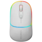 Canyon MW-22 CNS-CMSW22SW Pelė &ndash; 2 in 1 Bluetooth/2,4GHz &ndash; optinė &ndash; 800/1200/1600DPI &ndash; 4 mygtukai &ndash; RGB ap&scaron;vietimas &ndash; įkraunama &ndash; Sniego Baltumo