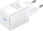 Vention FEPW0-EU 20W USB-C sieninis kroviklis i&scaron;maniesiems telefonams, plan&scaron;etėms, i&scaron;maniesiems laikrodžiams, ausinėms, baltas