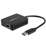StarTech.com USB 3.0 į &scaron;viesolaidžio keitiklis &ndash; kompakti&scaron;kas USB į atvirą SFP adapteris &ndash; USB į gigabitinių tinklų adapteris &ndash; USB 3.0 &scaron;viesolaidžio adapteris, suderinamas su daugiamodžiu (MMF) ir vienmodžiu (SMF) pluo&scaron;tu