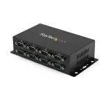StarTech.com 8 prievadų USB į DB9 RS232 nuoseklus adapterio &scaron;akotuvas &ndash; pramoninis, tvirtinamas ant DIN bėgio ir sienos
