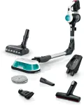 Bosch Unlimited 7 ProHygienic Aqua BCS71HYG1 belaidis 2 viename vertikalus siurblys ir plovimo įrenginys, 18 V, HEPA, be mai&scaron;elio, 0,3 l, baltas