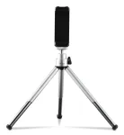 Hama Fancy 2in1 Mini Trikojis Mobiliesiems Telefonams ir Kameroms (&frac14;), Kelioninis Trikojis, 16 cm, sidabrinis