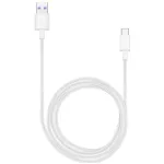 Huawei AP71 / HL-1289 greitojo įkrovimo ir duomenų kabelis Type-C &ndash; baltas BULK