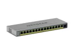 Valdomas L2/L3 Gigabit Ethernet PoE jungiklis Netgear GS116EPP &mdash; 16x RJ-45 10/100/1000, 1x SFP, 8000 MAC įra&scaron;ų, pilka