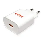 ROLINE 19.11.1061 USB krovimo įrenginys, 1x USB-A, QC 3.0, 18 W, 3 A, Euro ki&scaron;tukas