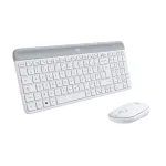 LOGITECH MK470 belaidis klaviatūros ir pelės rinkinys &ndash; Offwhite &ndash; AZERTY prancūzų