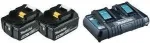 Makita DC18RD - Akumuliatoriaus įkroviklis + 2 akumuliatoriai - Li-Ion - 5 Ah - 90 Wh - skirtas Makita DHR263Z, DHR263ZJ, DHR264Z, DHR264ZJ, DUH651Z, DUR364LZ (197629-2)
