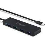 USB &scaron;akotuvas FANTEC UMP-4U31-C, 4x USB-A 3.0, USB-C jungtis