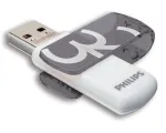 Philips USB atmintukas FM32FD05B/00, 32 GB, USB Type-A, 2.0, 18 MB/s, dangtelis, oranžinis, baltas