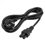 Maitinimo laidas EFB-Elektronik su įžemintu ki&scaron;tuku 90&deg; - C5 180&deg;, juodas, 3 m, 3 x 0,75 mm&sup2;