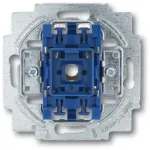 Vienpolio jungiklio modulis Busch-Jaeger 2020 US-206, 1P, 10 A, 250 V, mėlynas metalikas, 71&times;71&times;25 mm