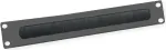 VALUE stovo dangtelis su &scaron;epetėliu kabelių įvedimui - RAL 9005 - 2U - 25,4/48,3 cm (10/19 colių)