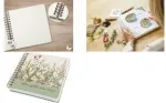 Sąsiuvinis spiralinis Sigel JQ200 A5 Wild Herbs Green White