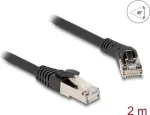 Tinklo kabelis DeLOCK RJ45 Cat.8.1 S/FTP 45&deg; kampu tiesus 2m juodas