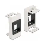 Keystone laikiklis DeLOCK Easy 45 modulis 22,5 x 45 mm baltas juodas