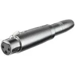 Wentronic Goobay XLR adapteris - XLR lizdas (3 kontaktai) > jack 6,35 mm lizdas (2 kontaktai, mono) (27453)
