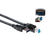 ACT SB3016 USB 3.0 laidas, USB-A ki&scaron;tukas į USB-B ki&scaron;tuką, 0,5 m, juodas
