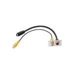 Kindermann 7444-505 įspaudžiamas modulinis įdėklas priekinei plok&scaron;telei, Mini-DIN (4 kontaktų), RCA