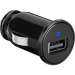 Goobay 44176 Automatinis įkroviklis mobiliesiems įrenginiams, juodas, cigarečių žiebtuvėlio adapteris