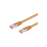 Wentronic Goobay CAT 6 jungiamasis kabelis, S/FTP (PiMF), oranžinis, 2 m - LSZH halogeninis, varinis (93471)