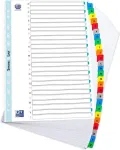 ELBA Mylar kortelių rodyklė, A-Z, 26 dalių, A4, 210 x 297 mm, spalvoti skirtukai (596581-20)