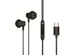 Laidinės ausinės į ausį CONCEPTRONIC BRENDAN04B &ndash; USB-C, 20&ndash;20000 Hz, 1,2 m laidas, 14 g, juodos