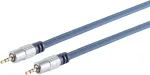 Audio kabelis ShiverPeaks 30812-5MHQ 3,5 mm stereo chromuotas, 5,0 m
