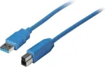USB A&ndash;B 3.0 laidas ShiverPeaks 77030, 0,5 m, mėlynas