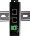 Ethernet PoE Gigabit Injektorius Exsys EX-6007POE-WT &mdash; 1&times;Gigabit RJ45, PoE, 12&ndash;24V gnybtų blokas